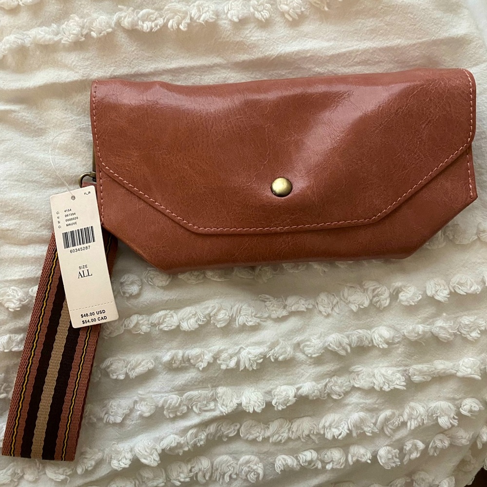 BRAND NEW Anthropologie Clutch - Mauve Colored
